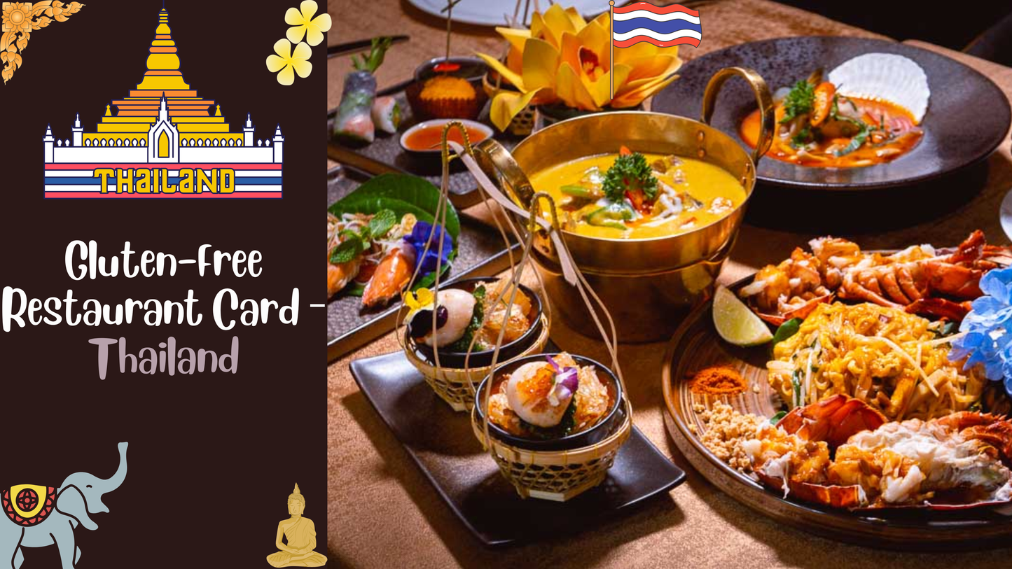 Thailand Gluten-Free Restaurant Card ๐น๐ญ
